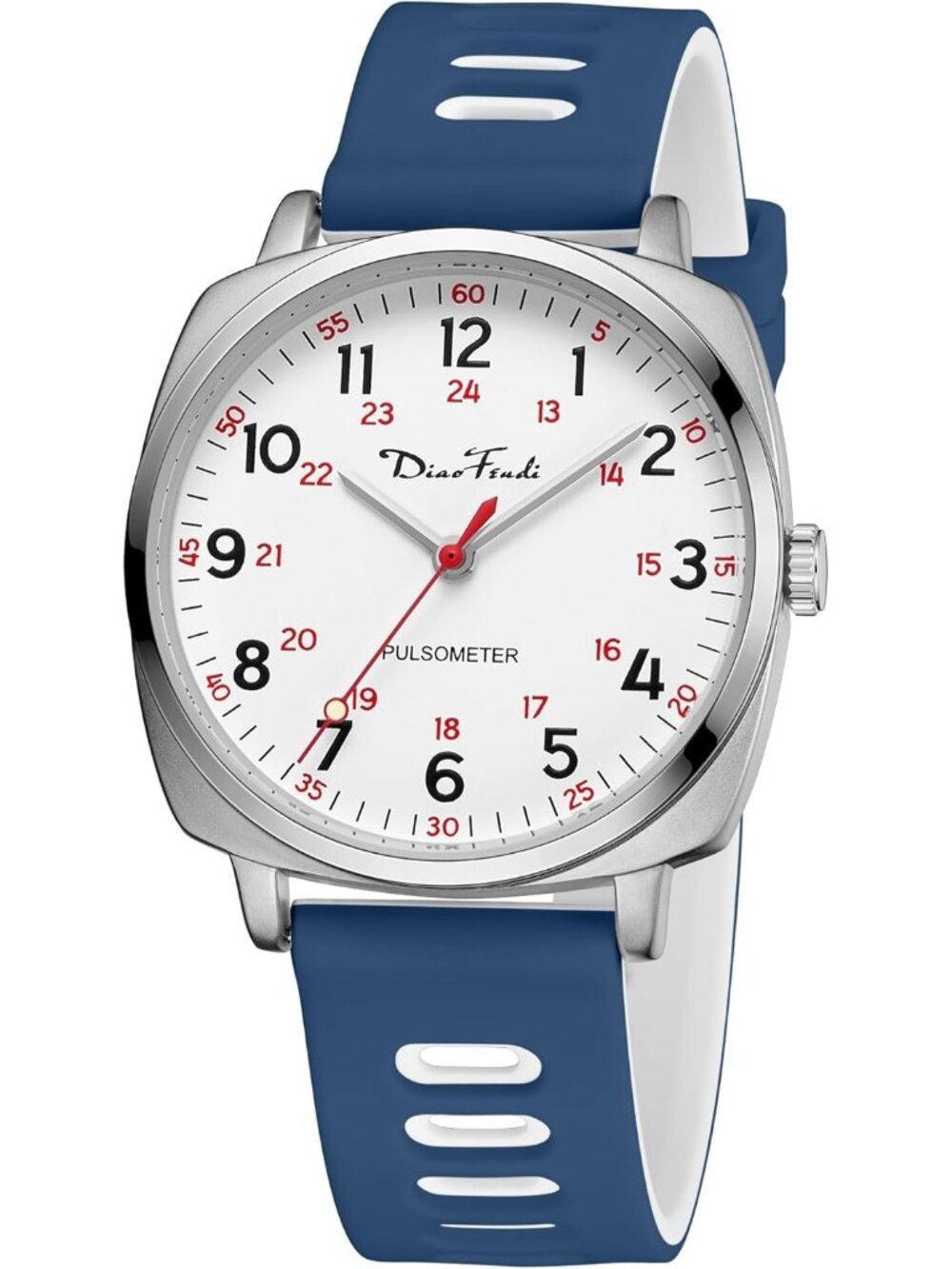 Diaofendi Women's Blue White Analog Nurse Medical Professional Waterproof Watch